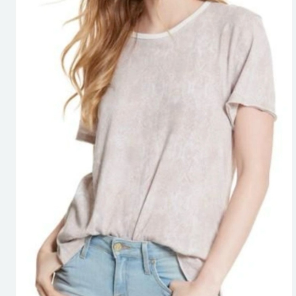 Free people snakeskin print casual bohemian t shirt NWT medium